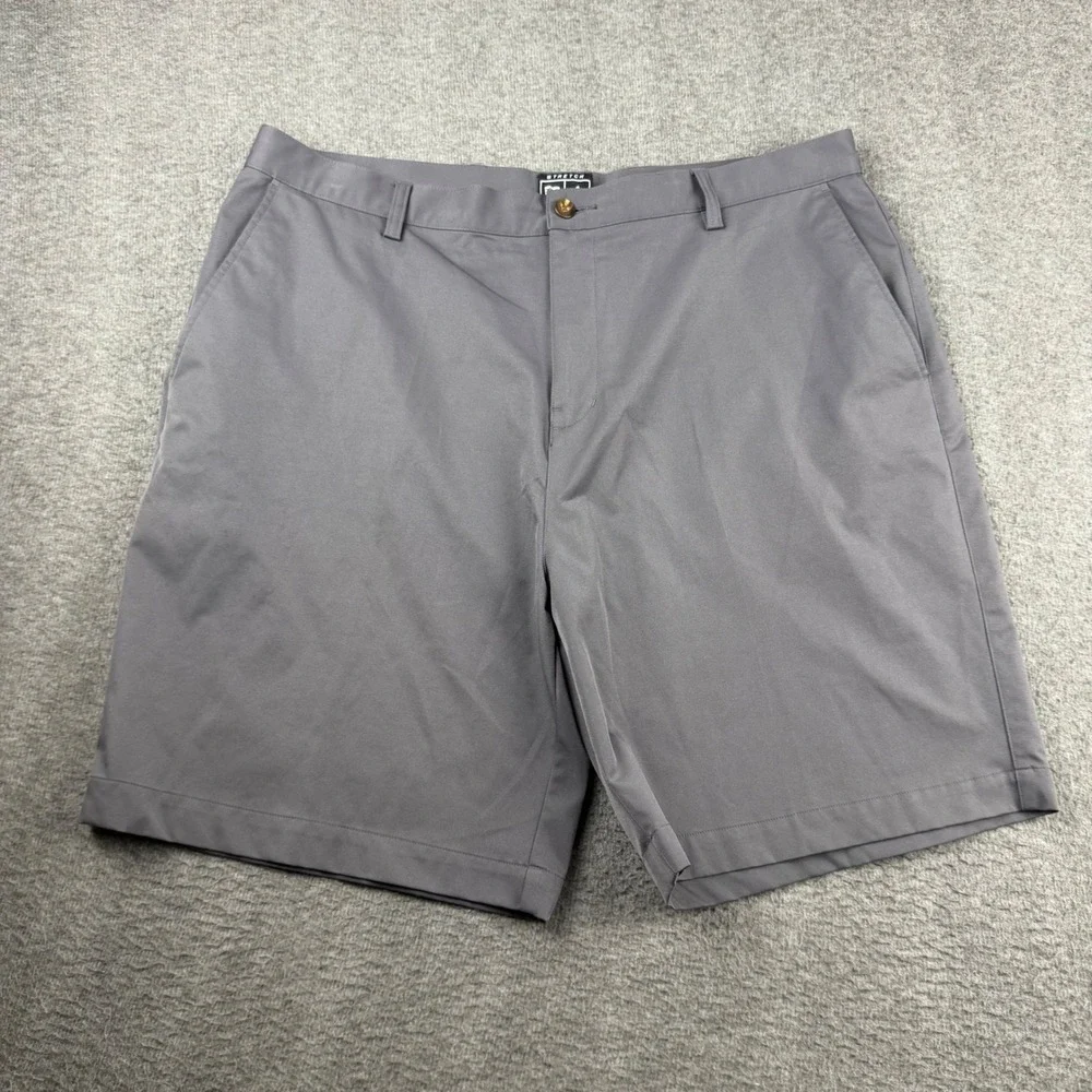 Adidas Climacool Golf Shorts Men 40 Gray Stretch Performance Flat Front Athletic